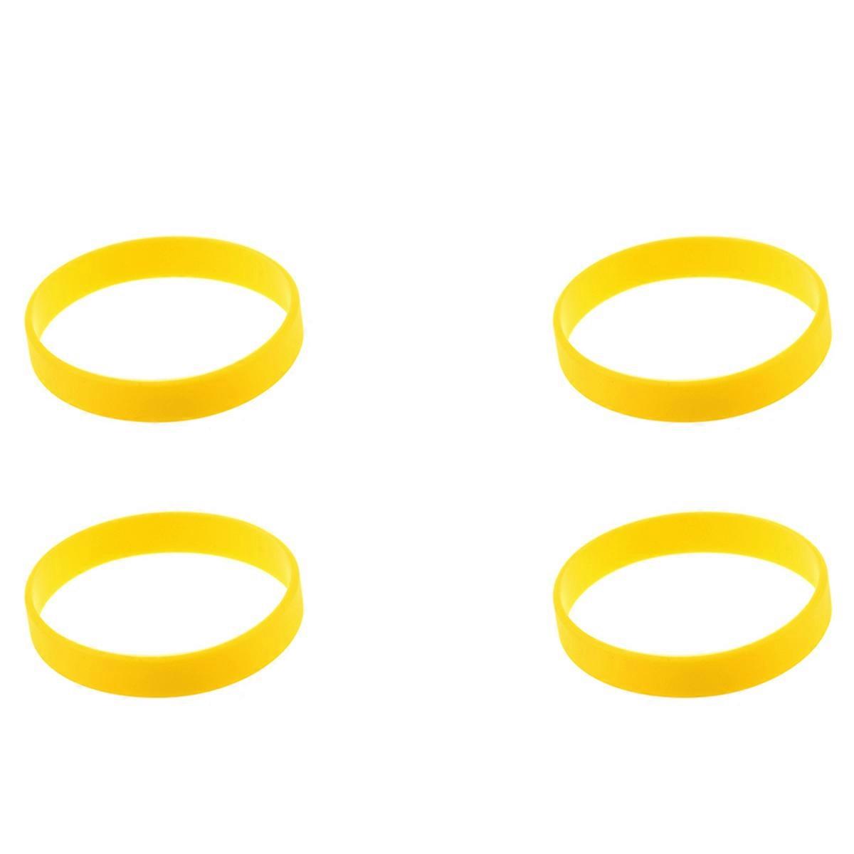 Silicone Rubber Wristband Bangle Yellow