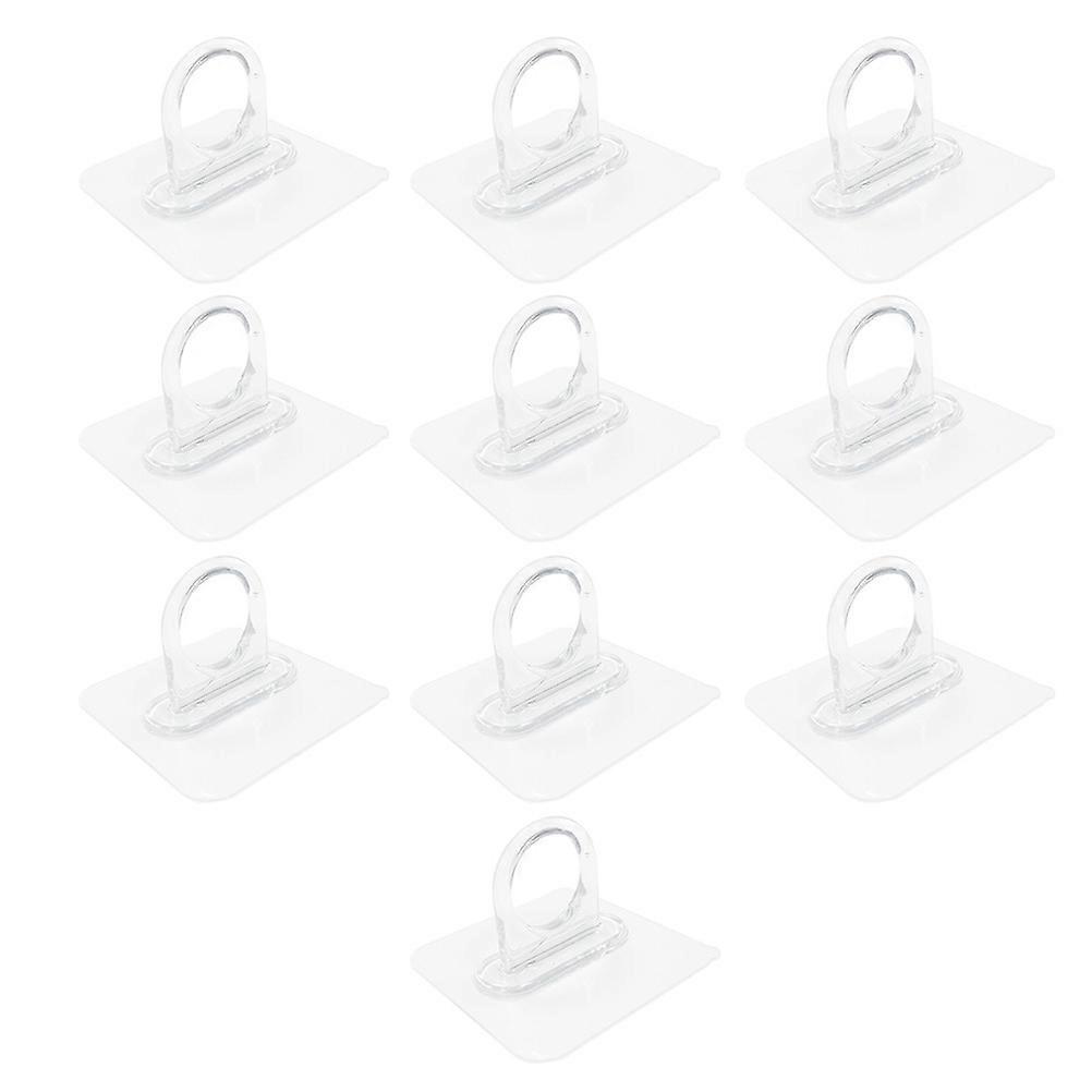 10pcs Multi Functional Adhesive Hooks, Punch Free Wall Hangers for Bathroom, Kitchen & Office – Versatile Sticky Hooks for Towels, Shower Gel & More