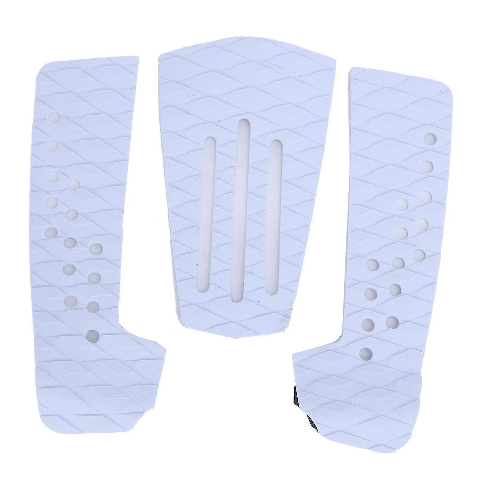 3 יח 'משטח משיכה גלשן נגד החלקה משטח גלישה עמיד בפני לחות לאביזרי סקימבורד (לבן)