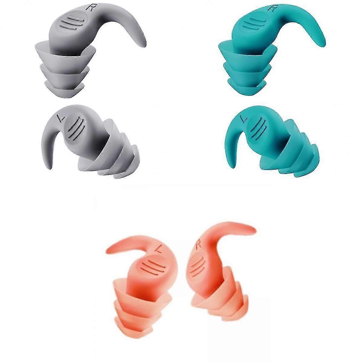 Noise Reduction Ear Plugs Silicone Sound Blocking for Sleep Snoring.