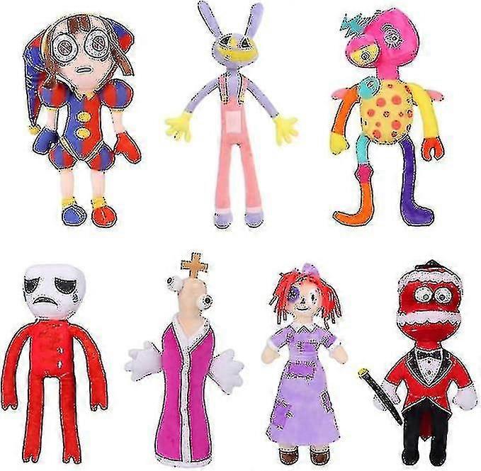 The Amazing Digital Circus Plush, 7 Pcs Digital Circus Plushies Toy For Tv Fans Gift(Jax B)