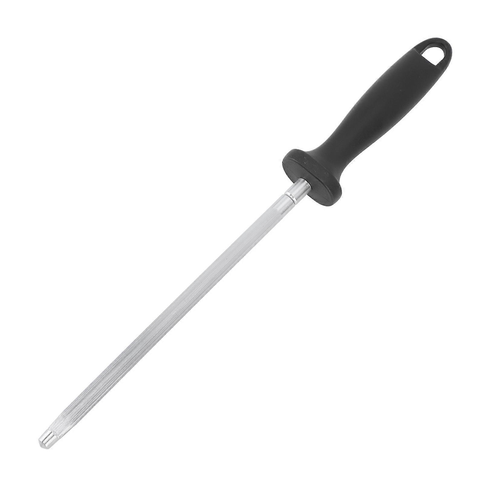 Carbon Steel Knife Sharpener, Sharpening Rod, Professional Kitchen Chef Stick, Comfortable Plastic Handle