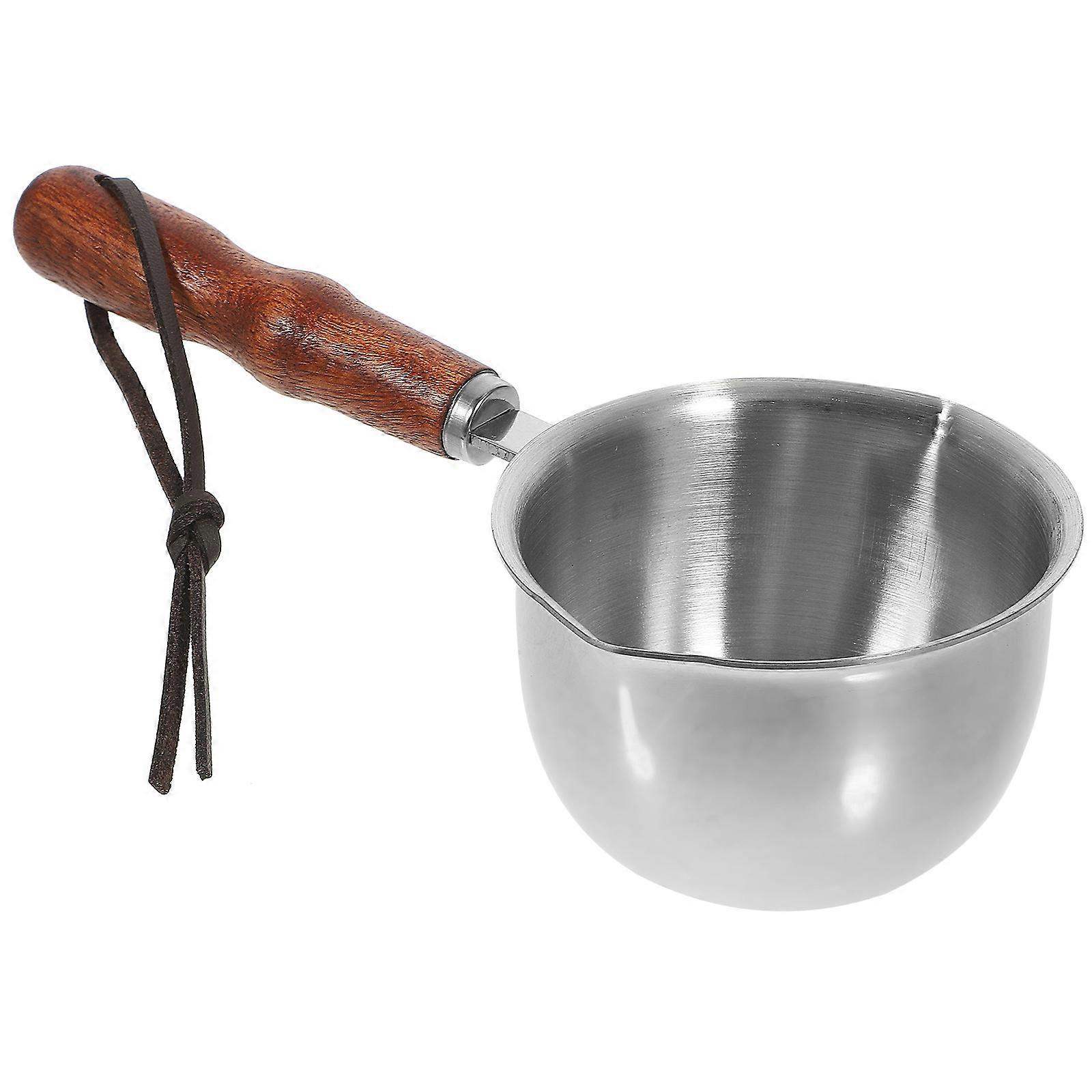Mini Butter Melting Pot Stainless Steel Small Pot For Home Cooking Capacity 150ML Chocolate Melting 1Set