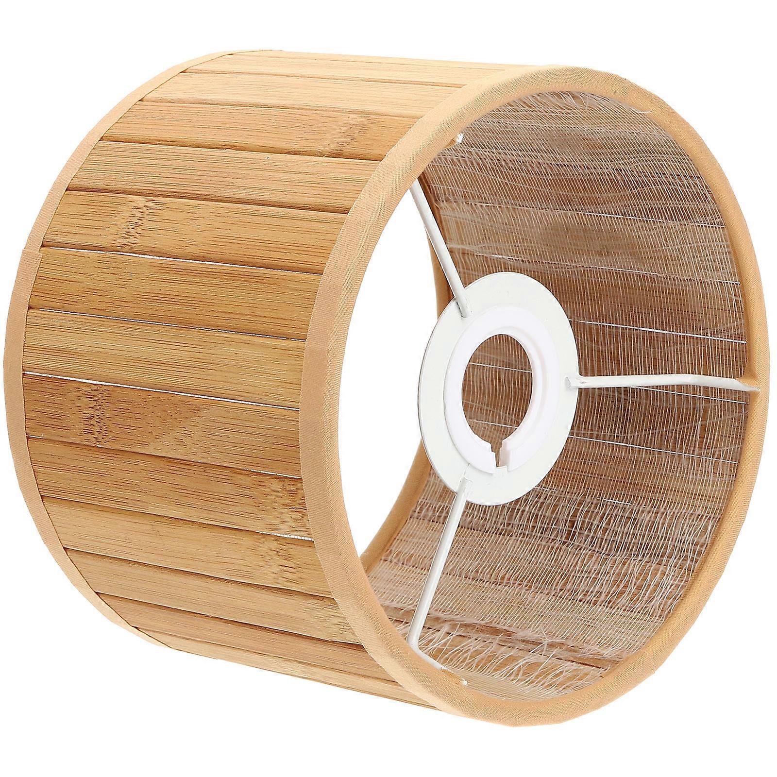 Rustic Lampshade Small Retro Style E27 E14 Compatibility Beige 18x18cm Light Diffusion 1Pcs