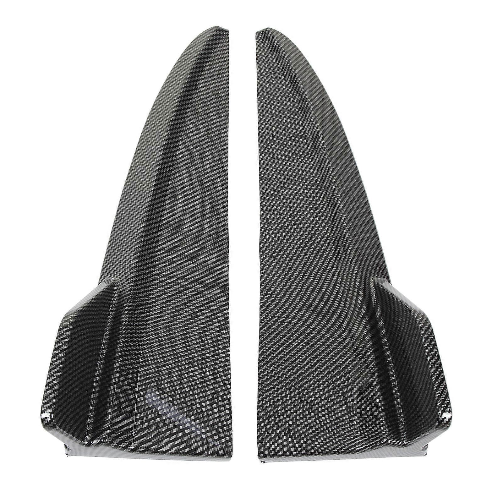 1 Pair Rear Bumper Lip Diffuser Tail Side Splitter Replacement for C‑Class W205 C43 AMG‑Line 2015‑2021 Carbon Fiber Style 