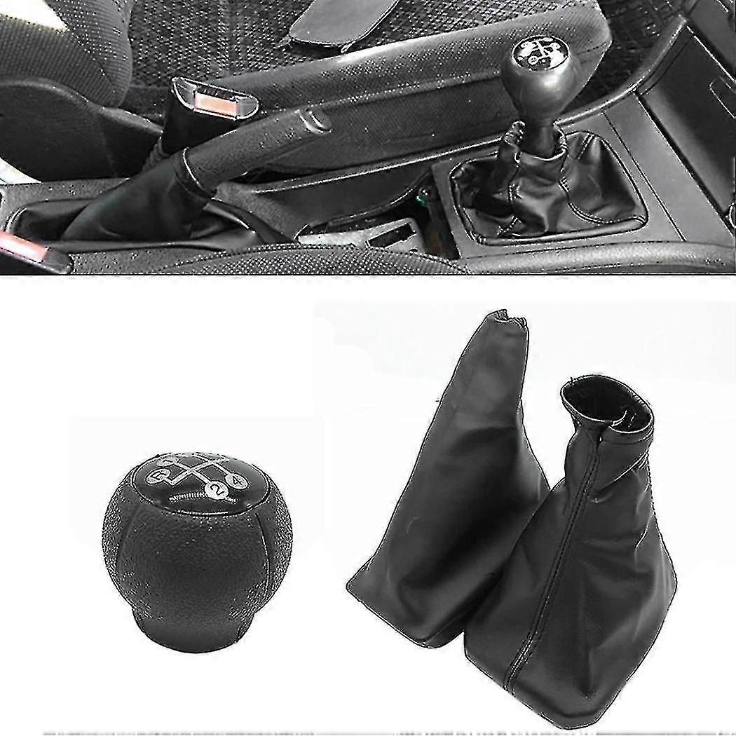 Shift Boot Gear Shift Cover Leather with Handbrake Boot for Opel Corsa C Tigra