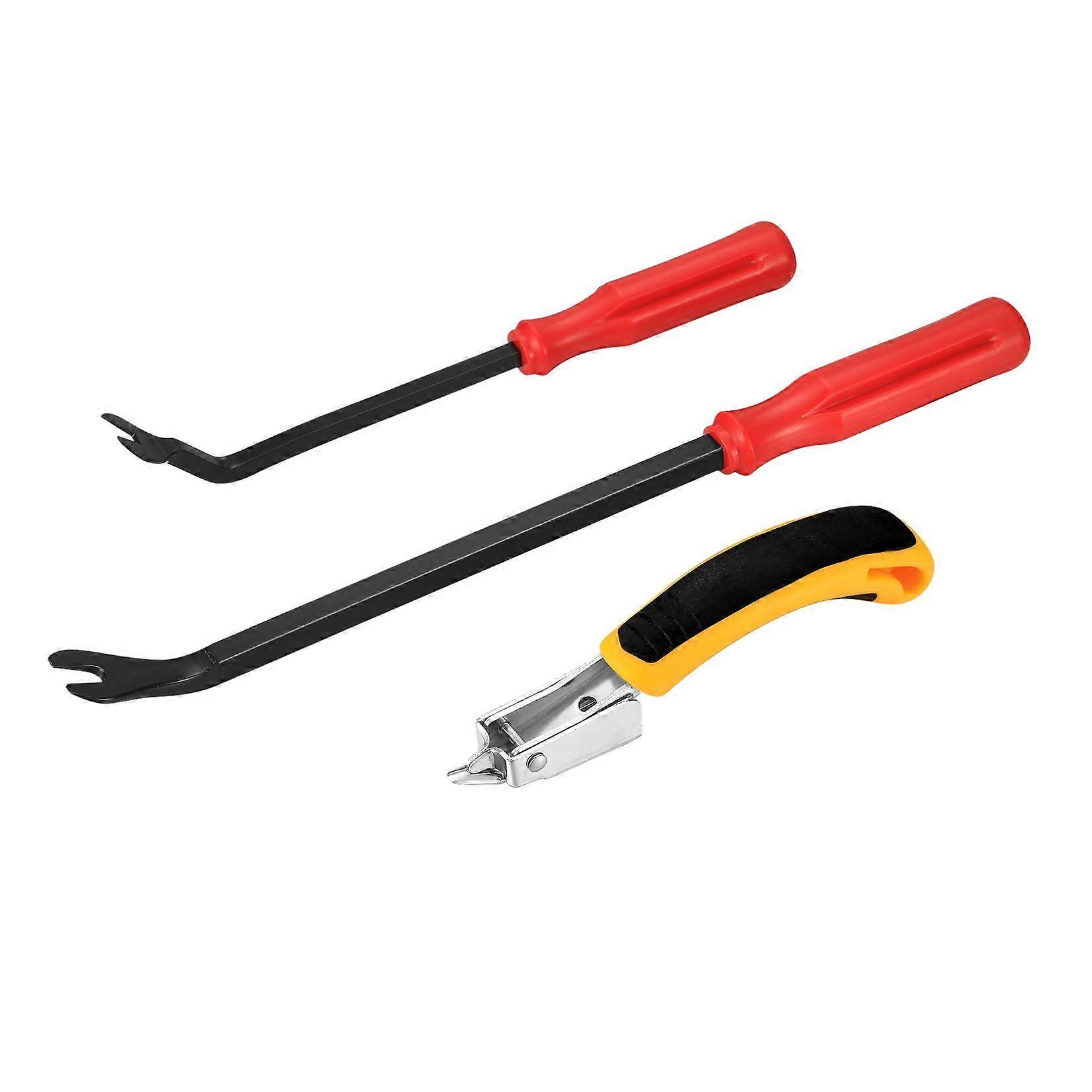 Upholstery and Construction Staple Remover with Spike Extractor Tool, 3 Pieces