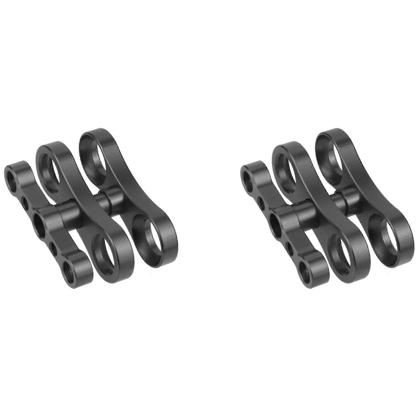 2 x Tripod Butterfly Clip Clamp 1 Ball Joint Arm 1/4 3/8 Holder for Cameras Underwater Diving Torch