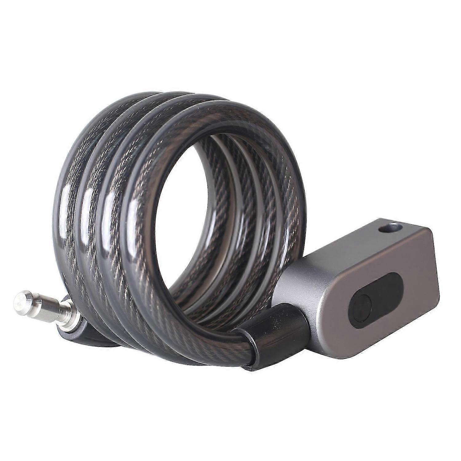 Anti-theft Bike Lock Cable Combination Bicycle Lock BT Connection Phone APP Control Keyless Bicycle Cable Lock IP66 Waterproof Built-in Battery for Bi