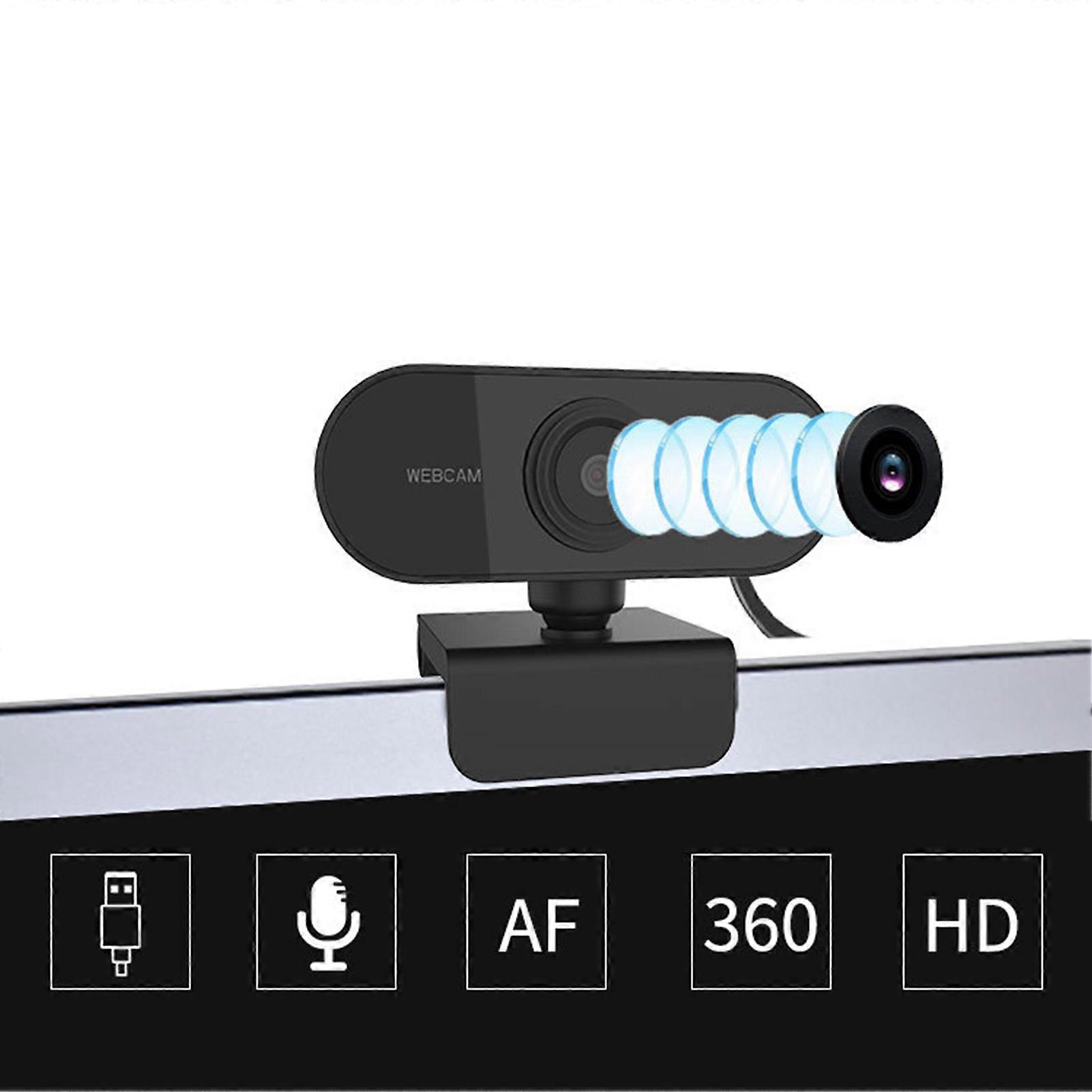 Computer Camera with Microphone Adjustable Base 2K USB HD 1080P PC Webcam for Recording Calling Conferencing Gaming