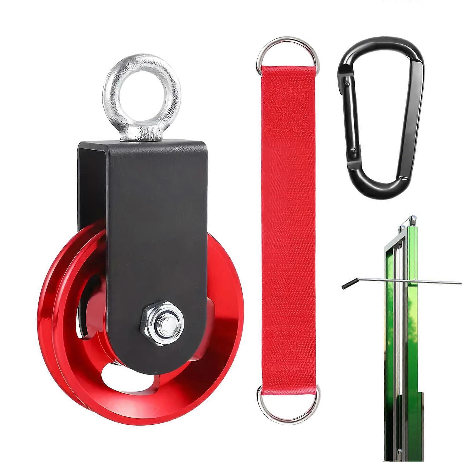 Pulley System Block and Tackle System for Weight Training, Quick Release and Quiet Fitness Equipment for Home Gym, Clothesline Hoisting, Agriculture