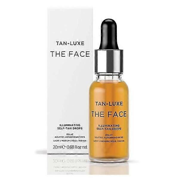 Tan Luxe The Face Fake Tan 20ml Tanning Drops Medium Toxin Vegan