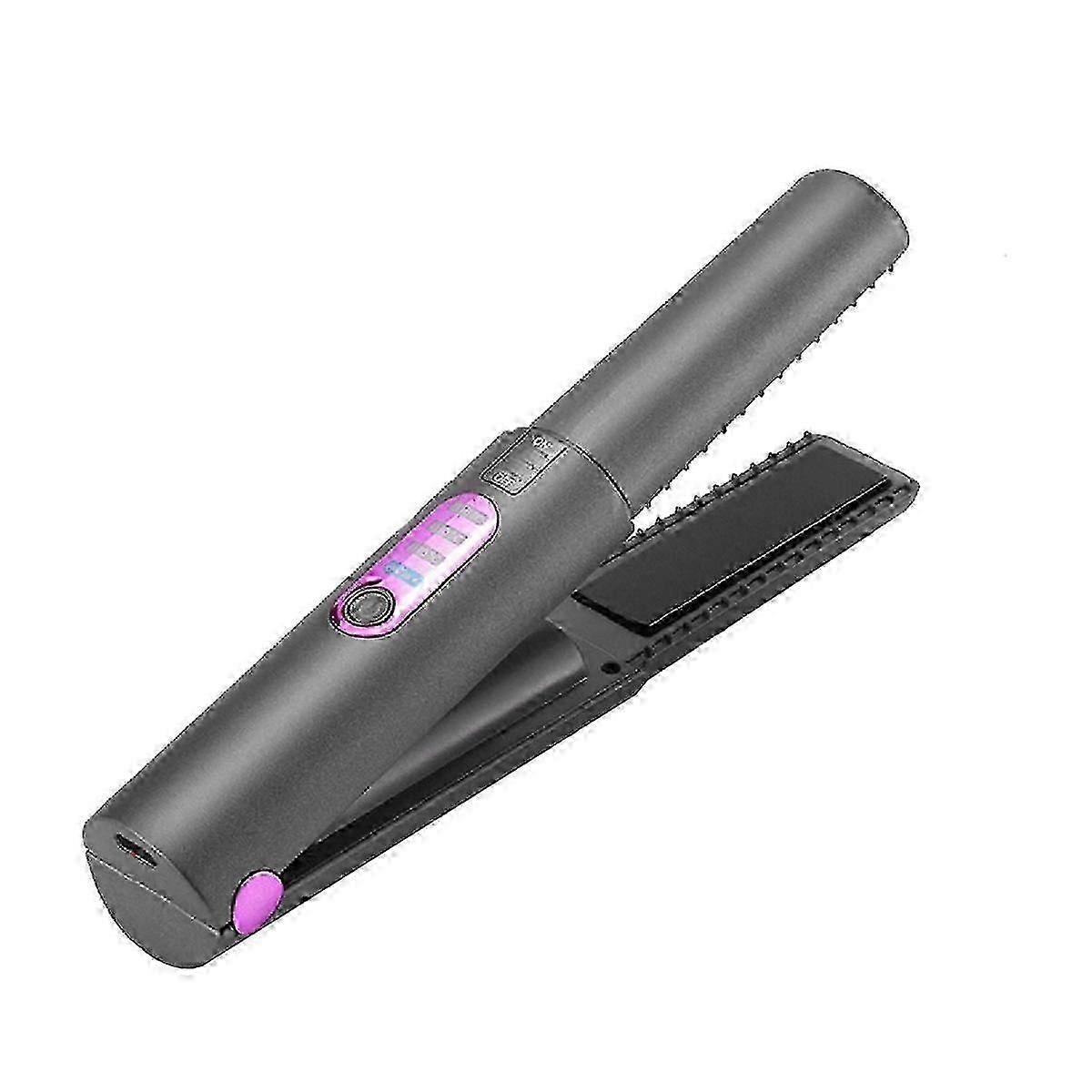 Cordless Hair Straightener, Flat Iron 2 in 1, Portable with USB-C Rechargeable 5000mAh Battery, Cer bs