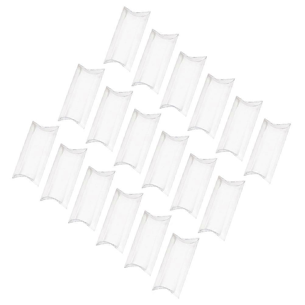 Transparent Box Pillow Shape Candy Case 3.14X1.97X0.79INCH 50Pcs