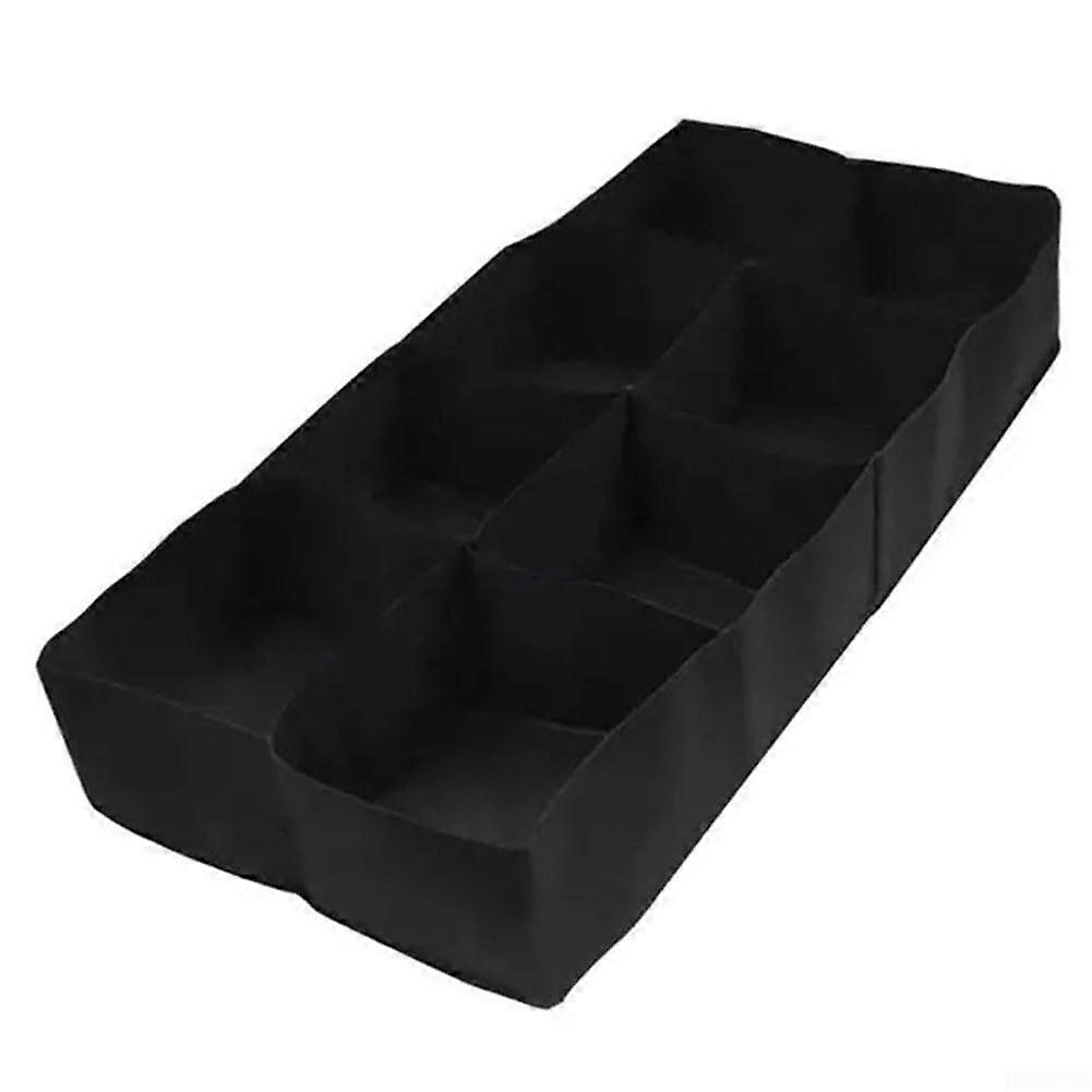 Raised fabric bed with 8 grids, ideal for herbs, vegetables, and flowers in any outdoor area (120 x 60 x 30 cm).