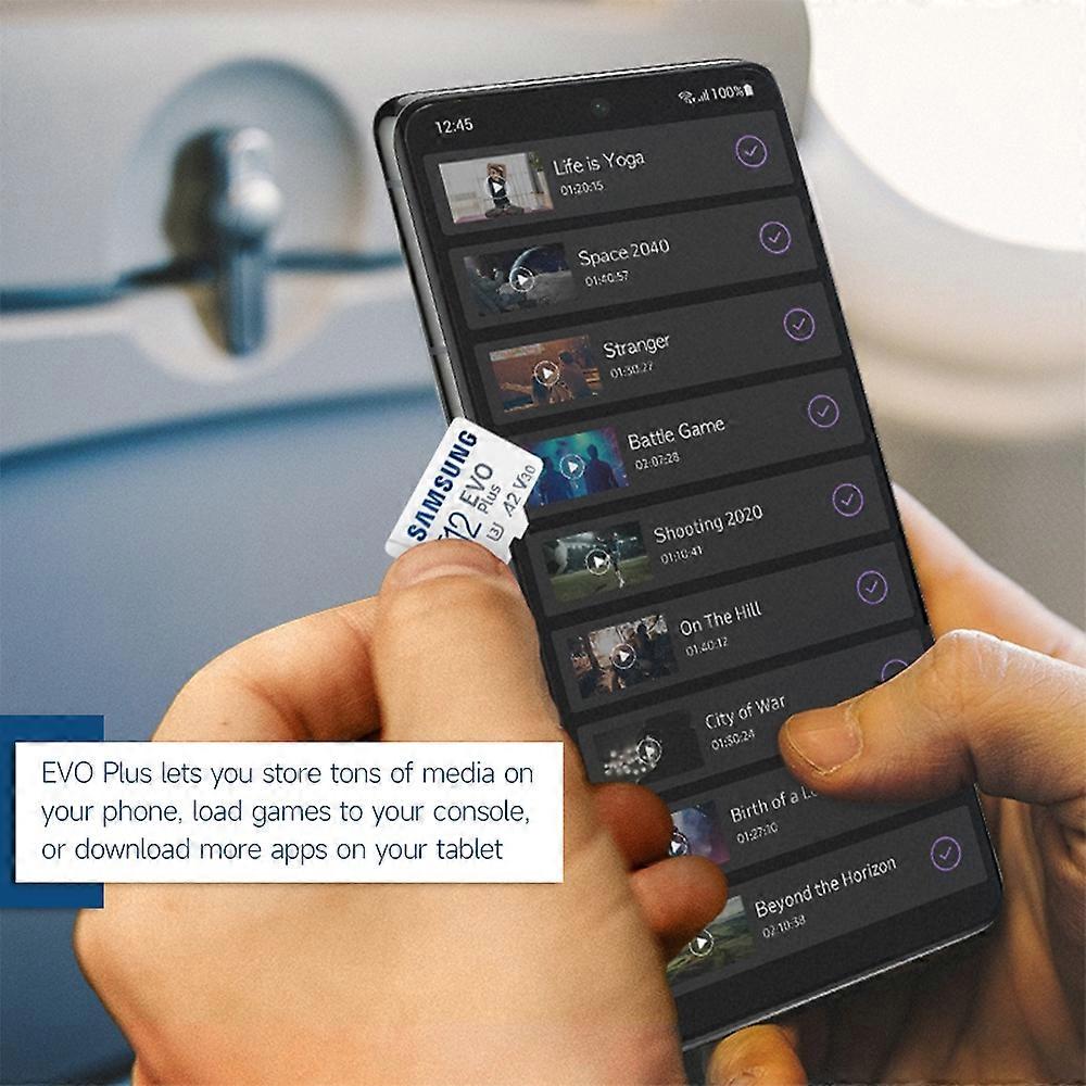 SAMSUNG EVO Plus 512GB TF U3 A2 V30 High-speed SD Card up to 130MB/s Read Speed for Phone Tablet Security Monitoring