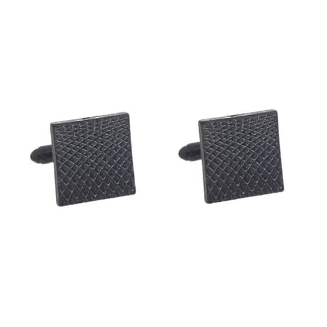 Men's Cufflinks 1 Pair Square Pockmarked Cufflinks Men's Cufflinks with French Suit
