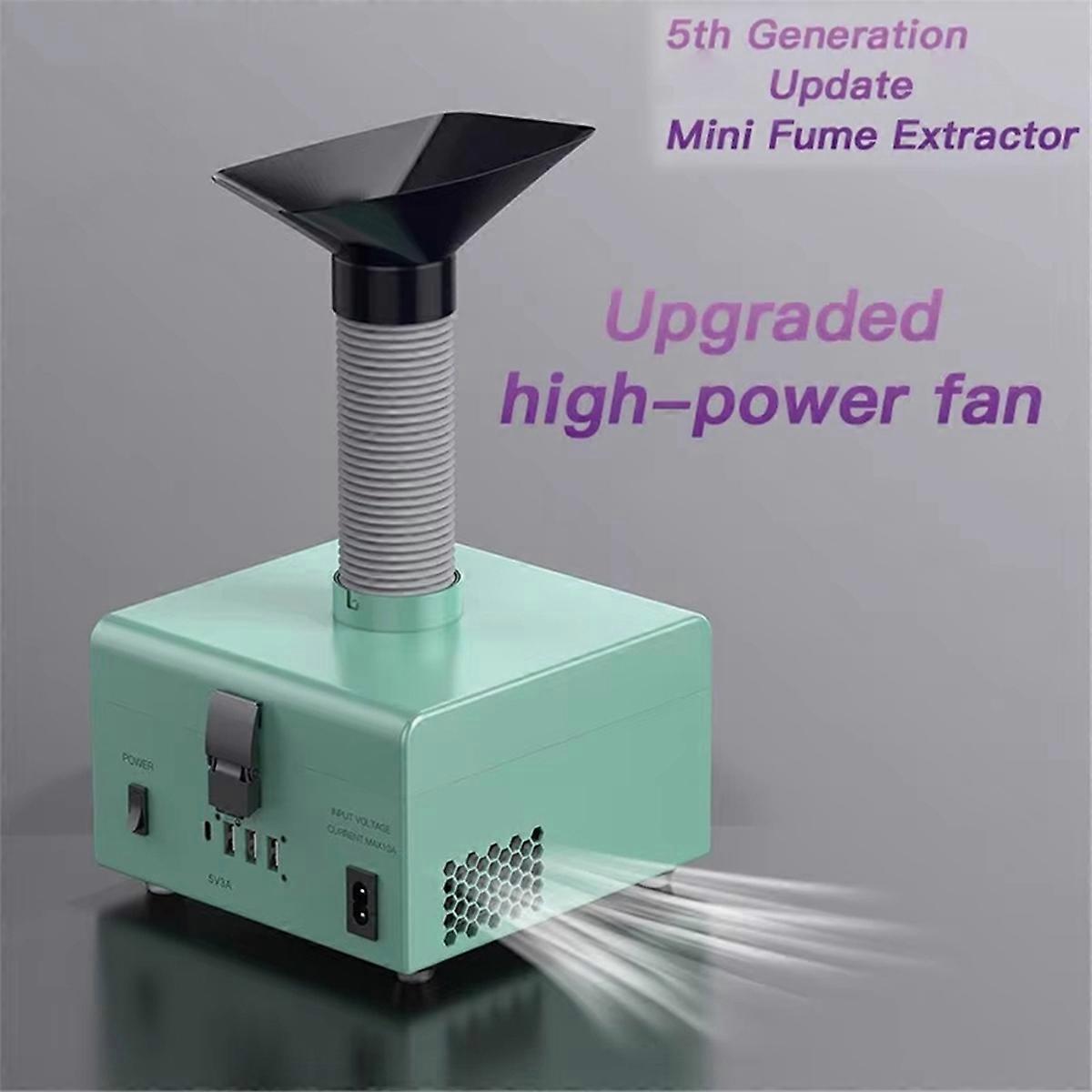 150w Soldering Smoke Absorber ESD Fume Extractor LED Light Activated Carbon Filter Sponge Solder Smo