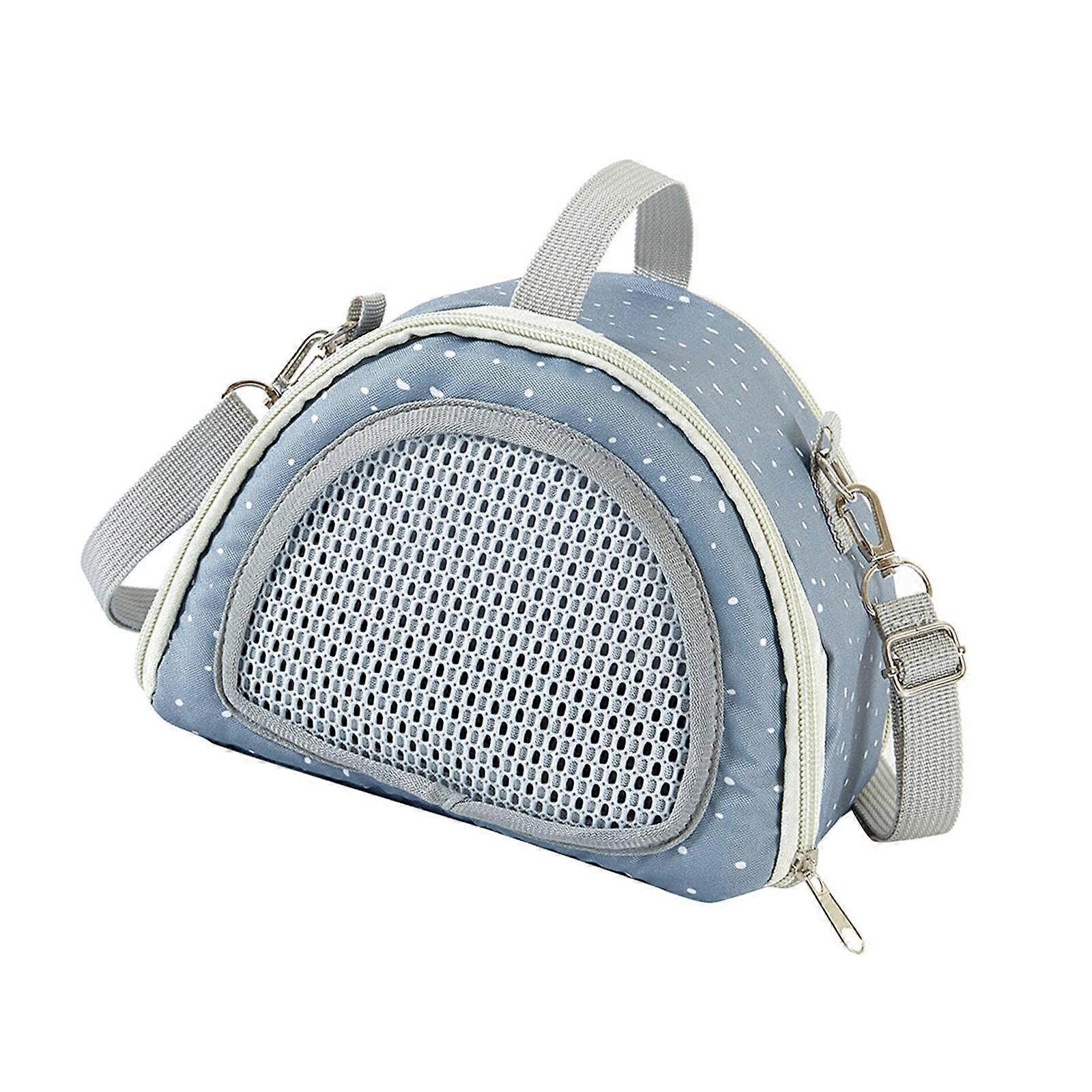 Hamster Travel Carrier, Guinea Pig Bag, Breathable Pet Handbag for Squirrels, Mice, Rats, and Dwarfs in Grey