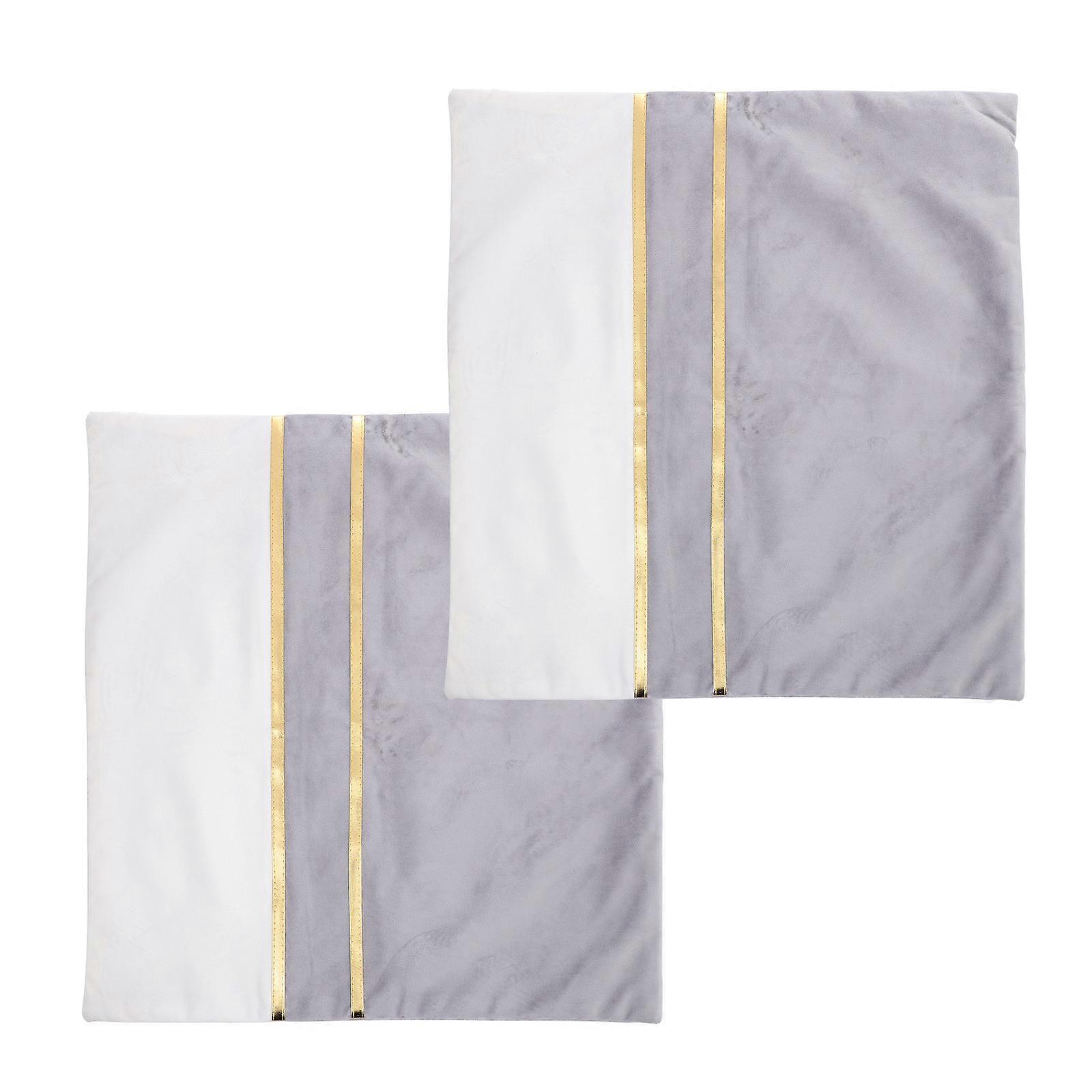 Housses d’oreiller de salon à usage quotidien Multi Couleur de protection 2Pcs