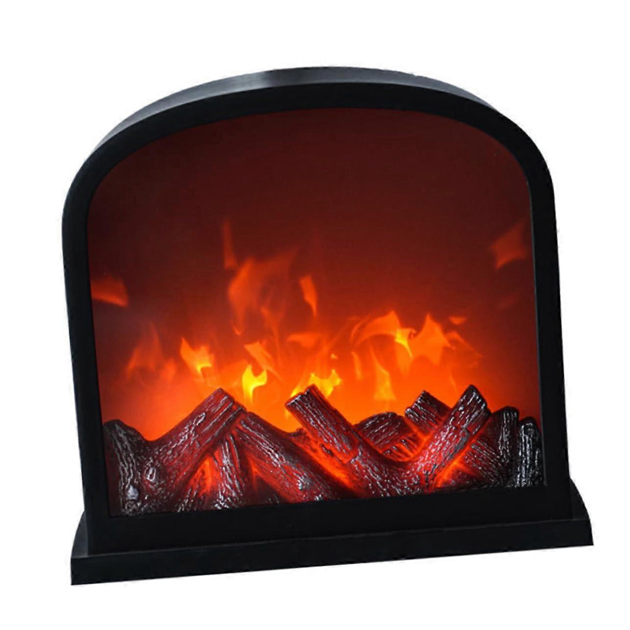 Fireplace Lamp LED Table Light for Living Room Creative Decoration with USB