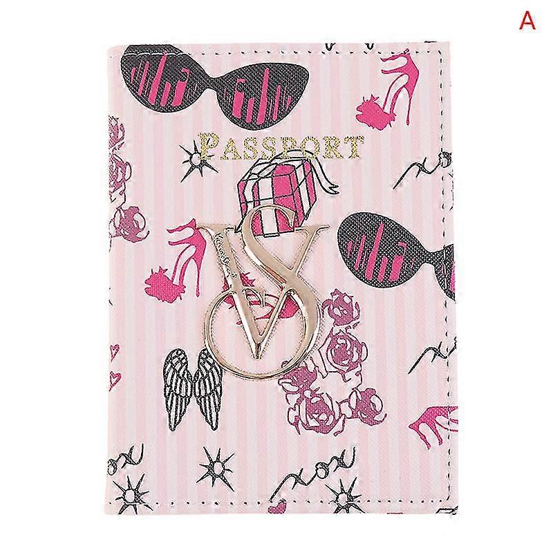 Gestreepte dames paspoorthouder portemonnee - PU lederen kaarthouder met kenmerkend ontwerp