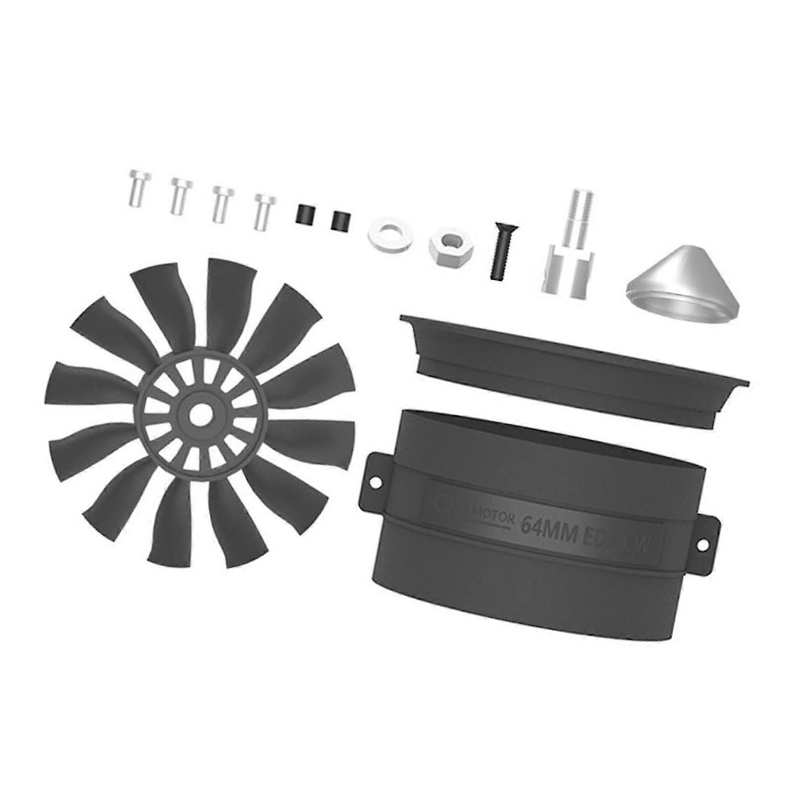Ducted Fan with RC Brushless Motor DIY Spare Parts for RC Airplane Edf Plane