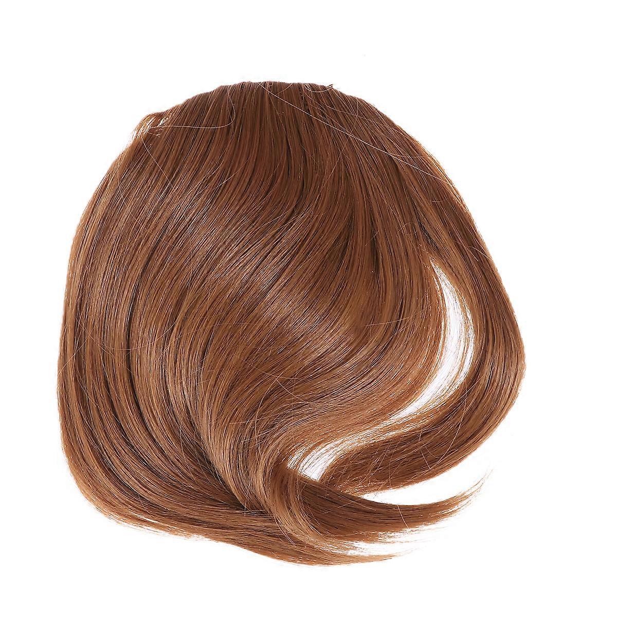 Moda Kahverengi Sentetik Peruk Klipsli Saçaklı Kadın Kızlar 27#