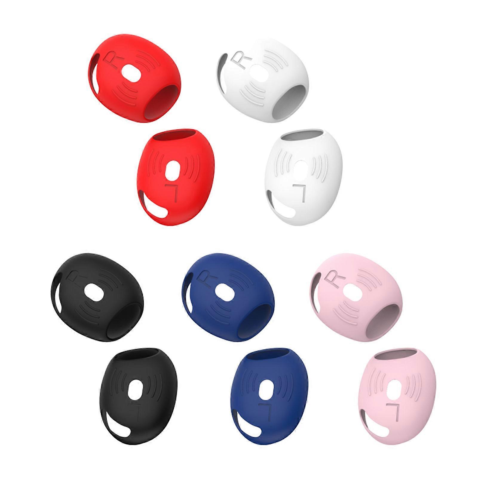 Silicone Earbud Tip Protective Covers Comfortable for Air Pods 4 Earphone Noise Isolation Prolonged Use Durability 5Pair Multicolor
