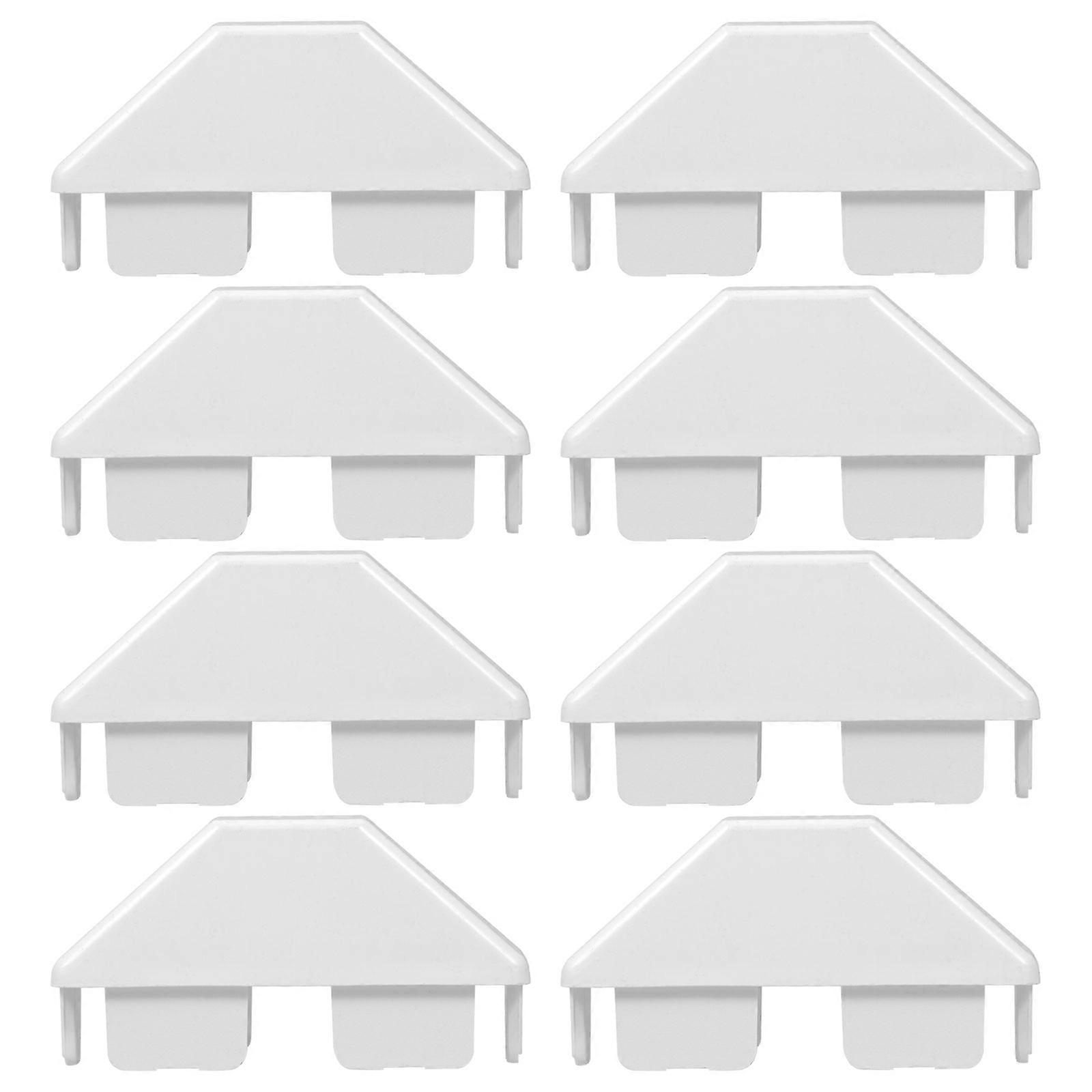 6 Pack PVC Fence Post Caps – Durable Outdoor Column Covers for Garden Fences, Railings & Traffic Barriers – Stylish DIY Protection