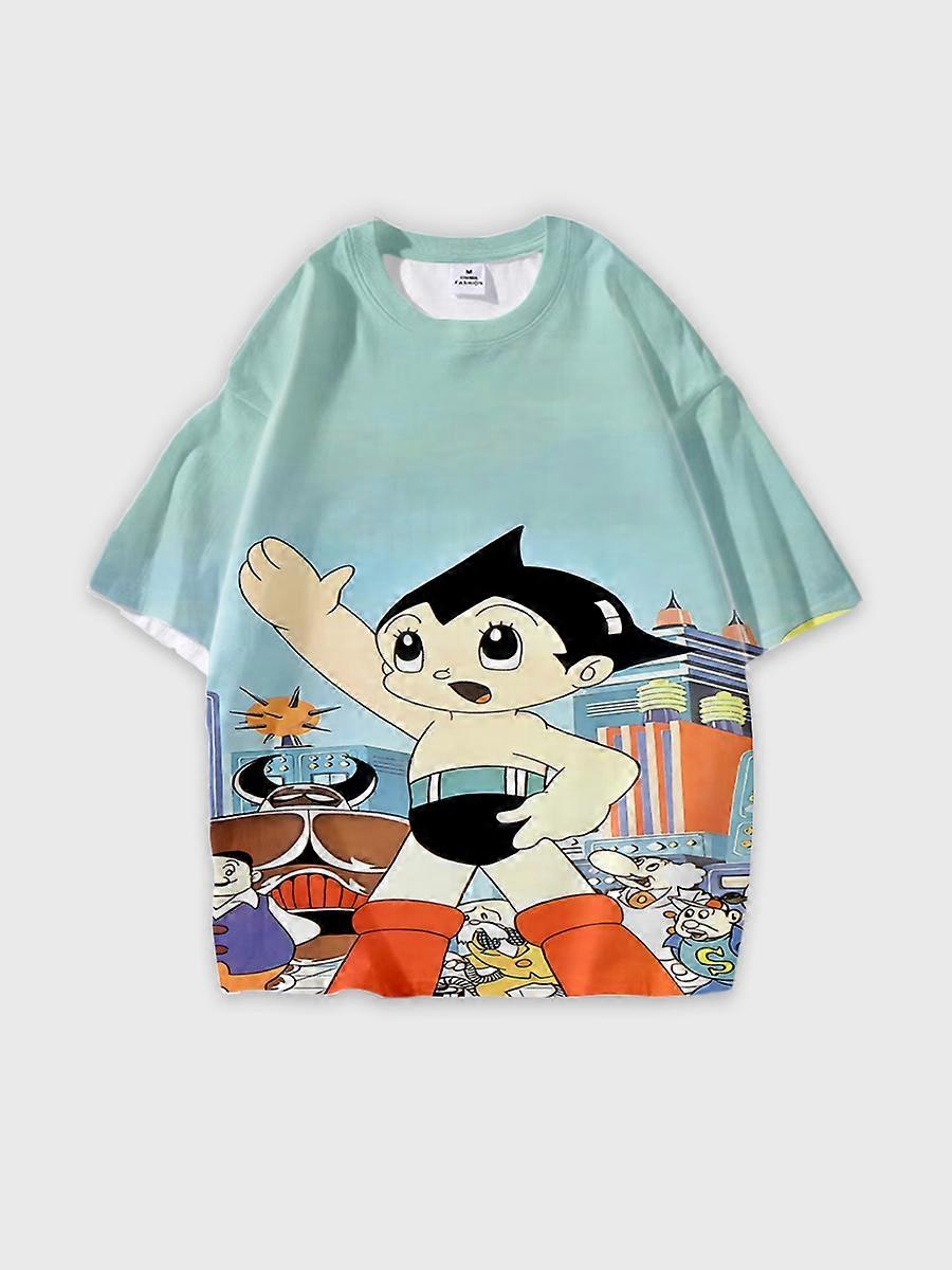 T-shirt short sleeve round neck summer casual loose D832