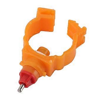 100pcs Chicken Nipple Drinking Fountains - G3/4 ABS Poultry Water Drinker Nipples with Spring Bayonet Clip for Farm Use