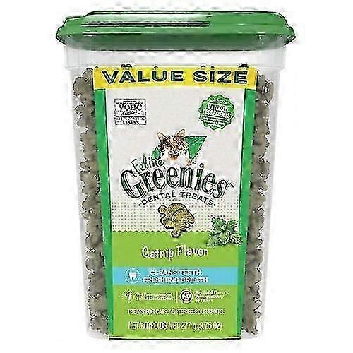 2025 Greenies Feline Natural Dental Treats Catnip Flavor, 9.75 Oz-Fian
