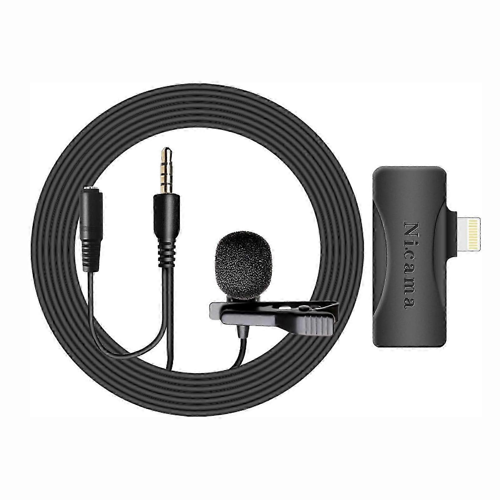 Lavalier-Lapel Microphone Great Sound Quality Microphone for Audios Recorder