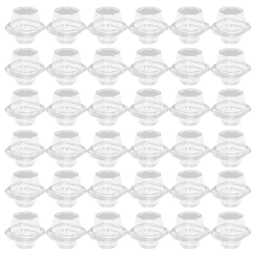 Thickened Dessert Boxes 100Set Dessert Containers Ideal For Party Gift Transparent Easy To Assemble Hold Shape