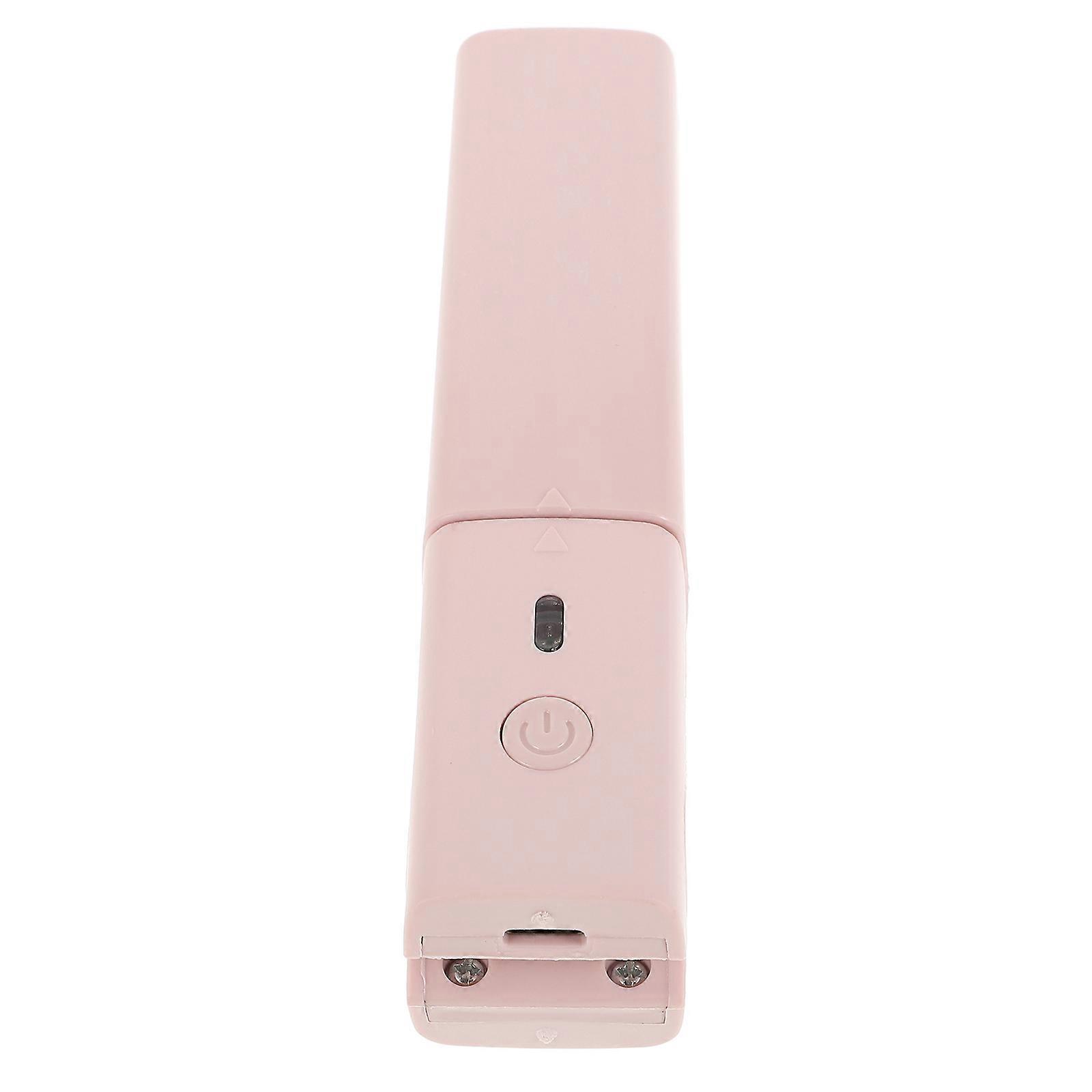 Portable USB Hair Straightener & Curler – Mini Heated Styling Tool for Travel – Peach Pink