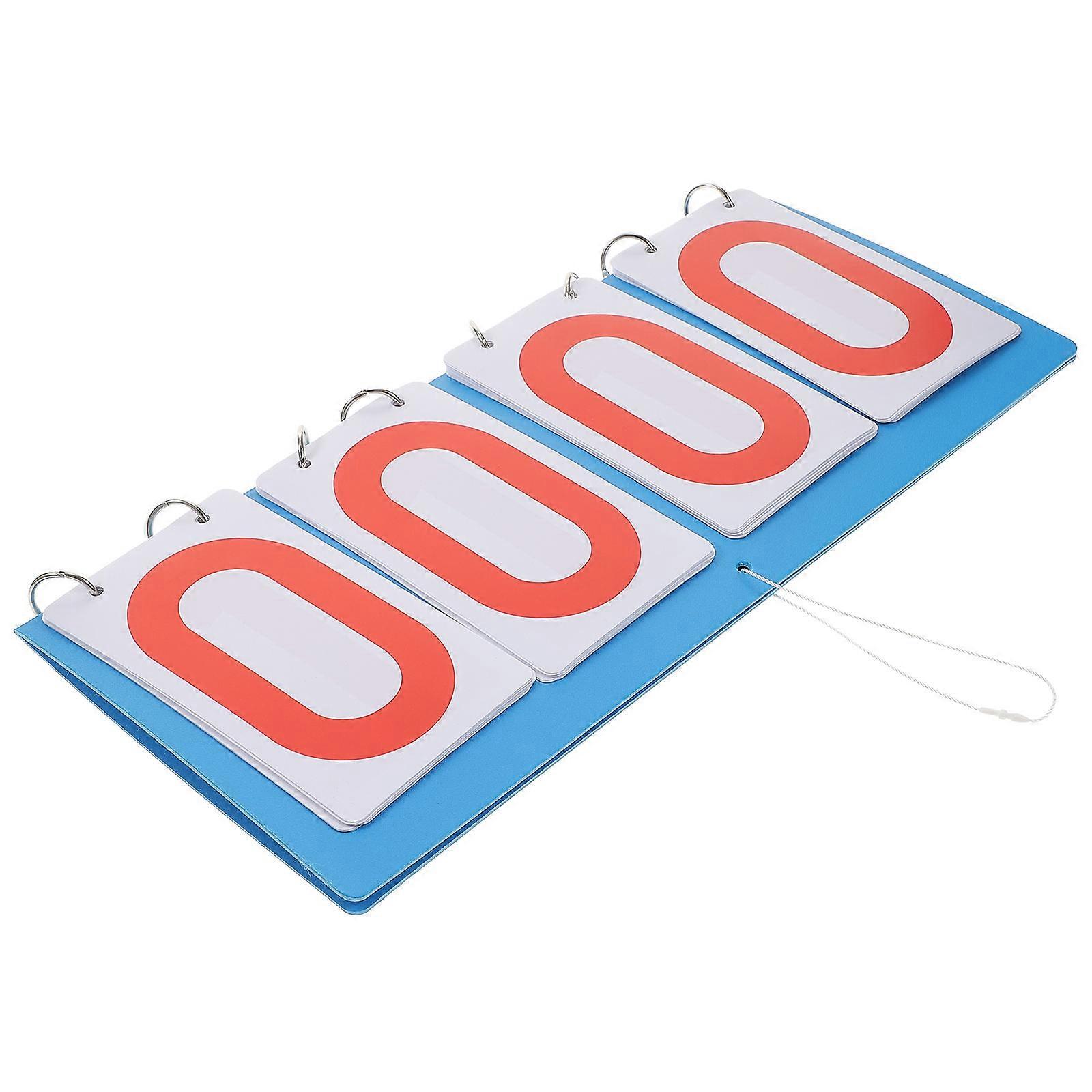 Reusable Scoreboard for Sports Events Made of Durable Plastic in Red Color