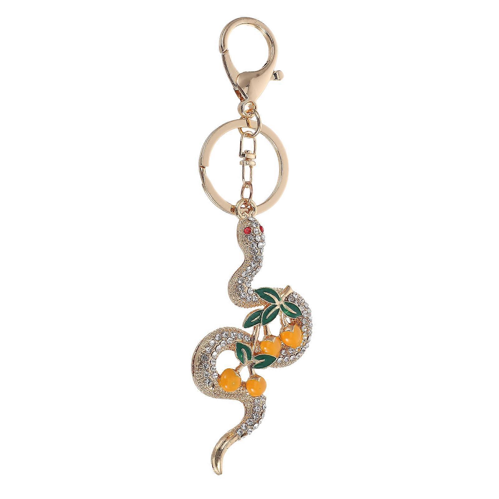 Unique Snake Keychain Charm For Women Special Occasions Durable Keyring Accessory 1Pcs