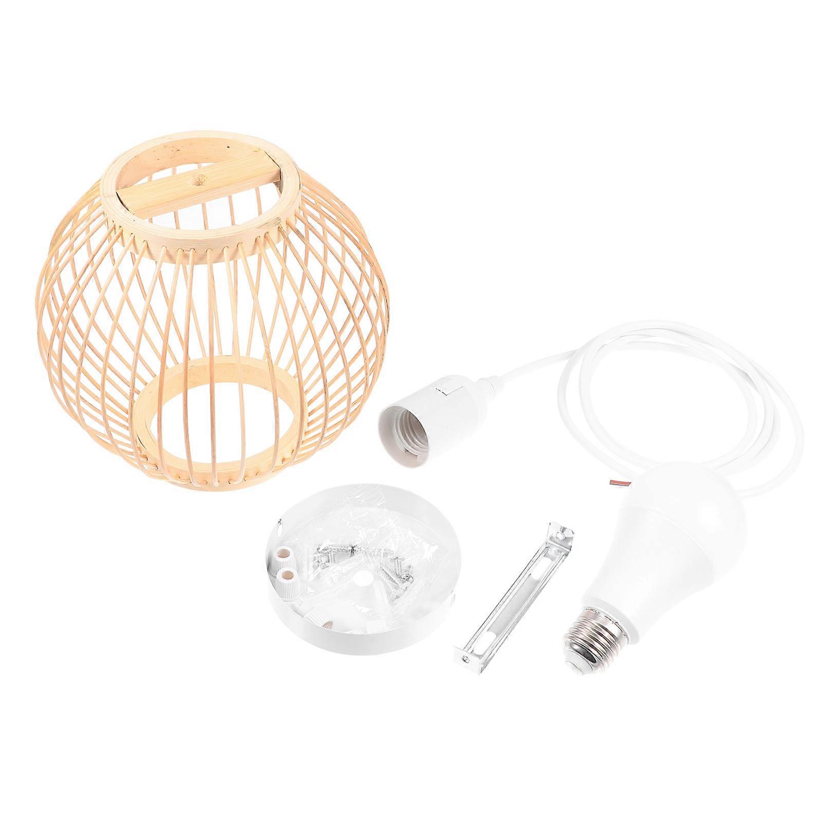 Here's a refined and professional product description based on your input:

 

**1PC Handmade Japanese Style Hanging Lamp – Woven Pendant Light for