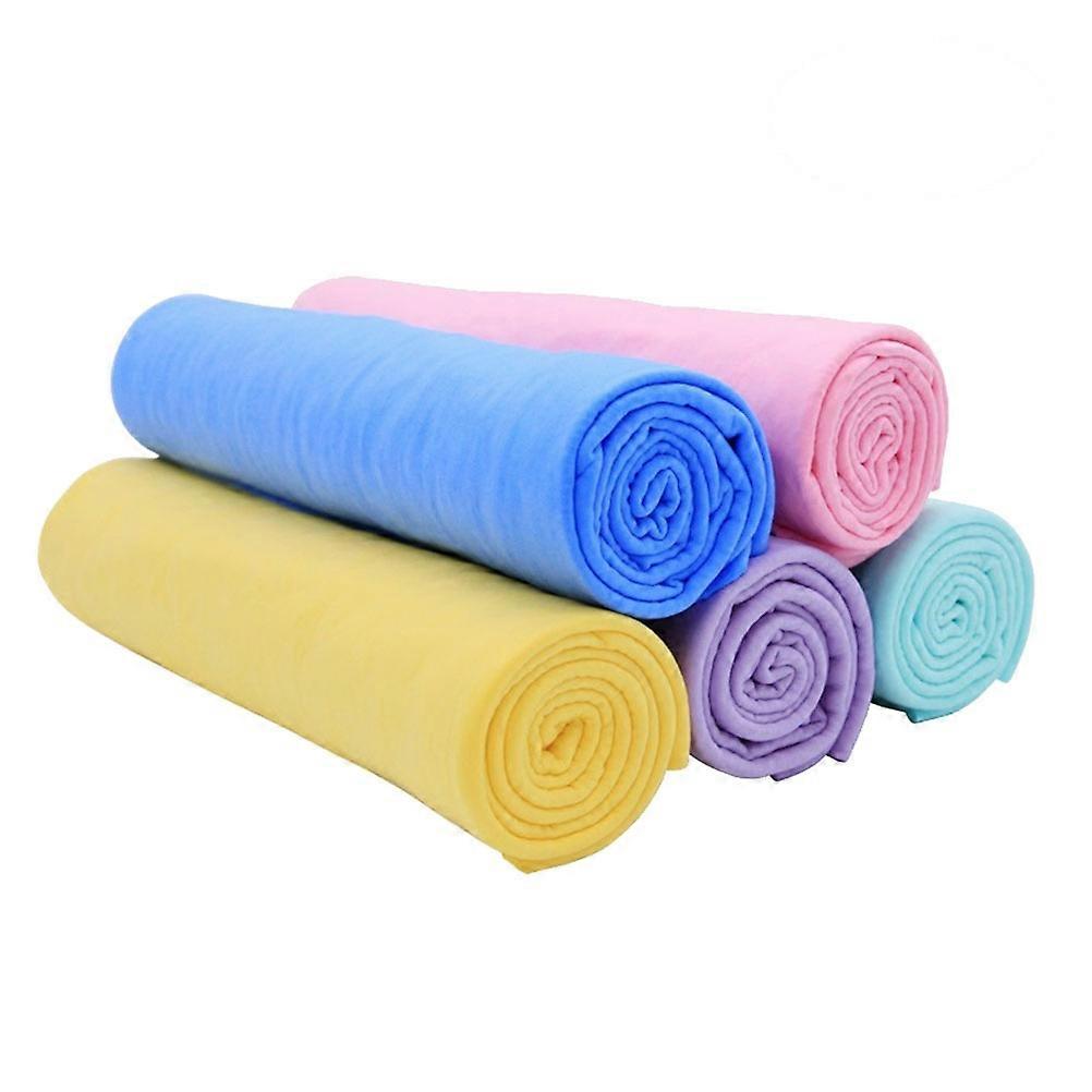 PVC Deerskin Towel for Car Wash and Cleaning Multi Color Soft and Absorbent 43x32CM