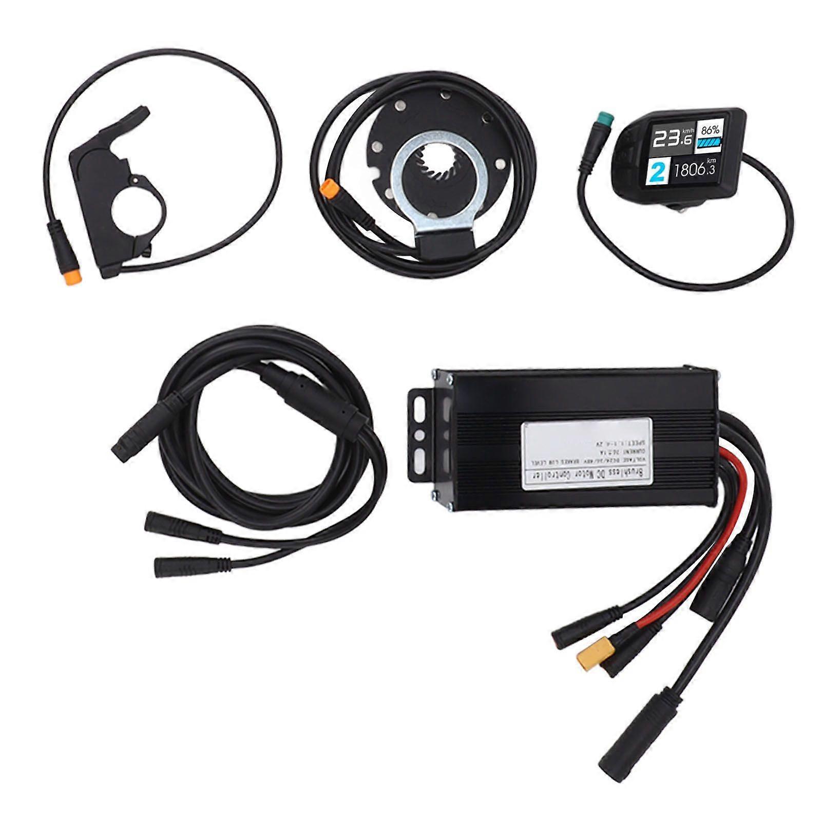 3 Mode Sine Wave Controller Brushless Motor Controller UKC3 Display Thumb Throttle Power Assist Sensor Kit Bike Lithium Battery Modification Controlle