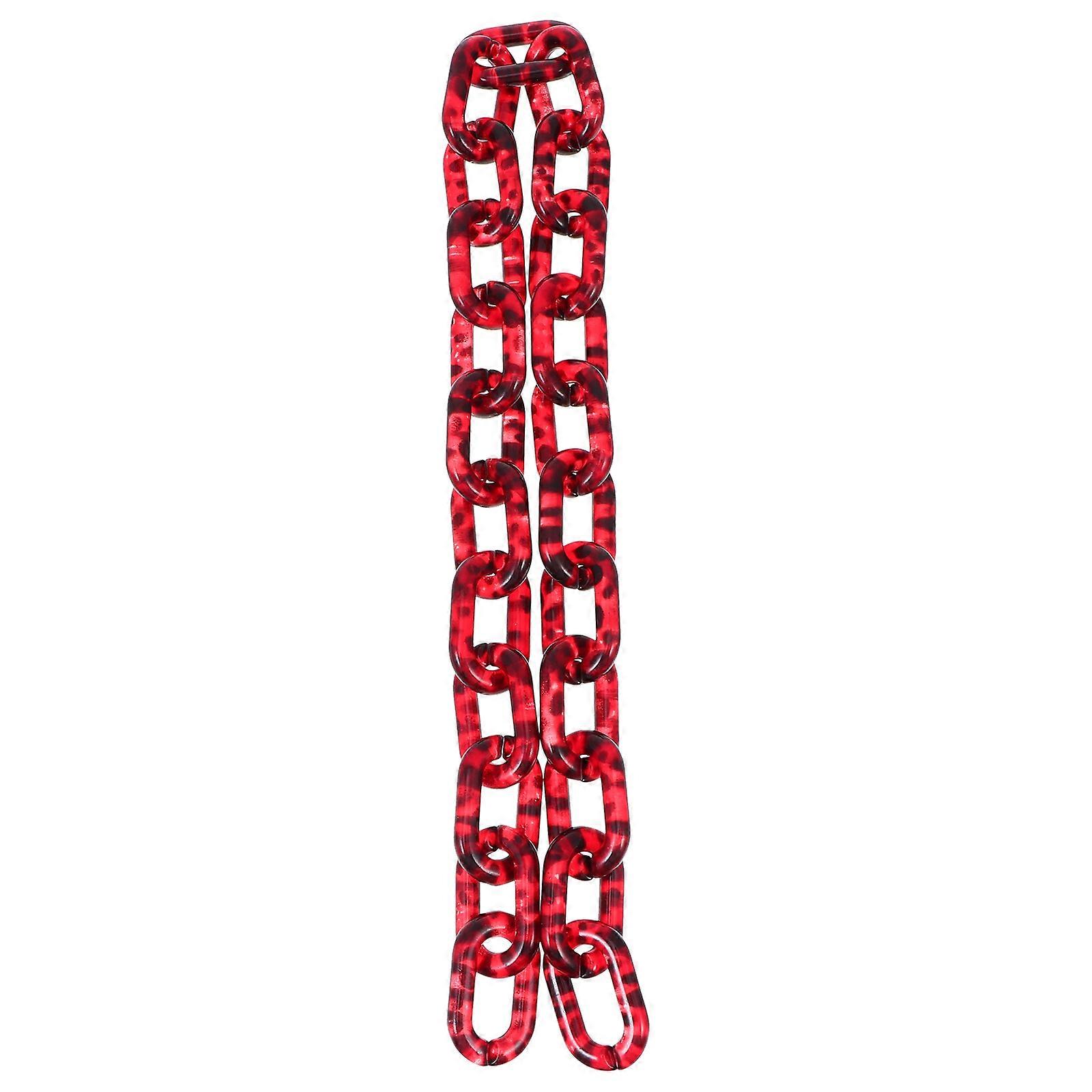 Retro Bag Chain Made of Acrylic for Decor in Red Color Durable and Practical for Use