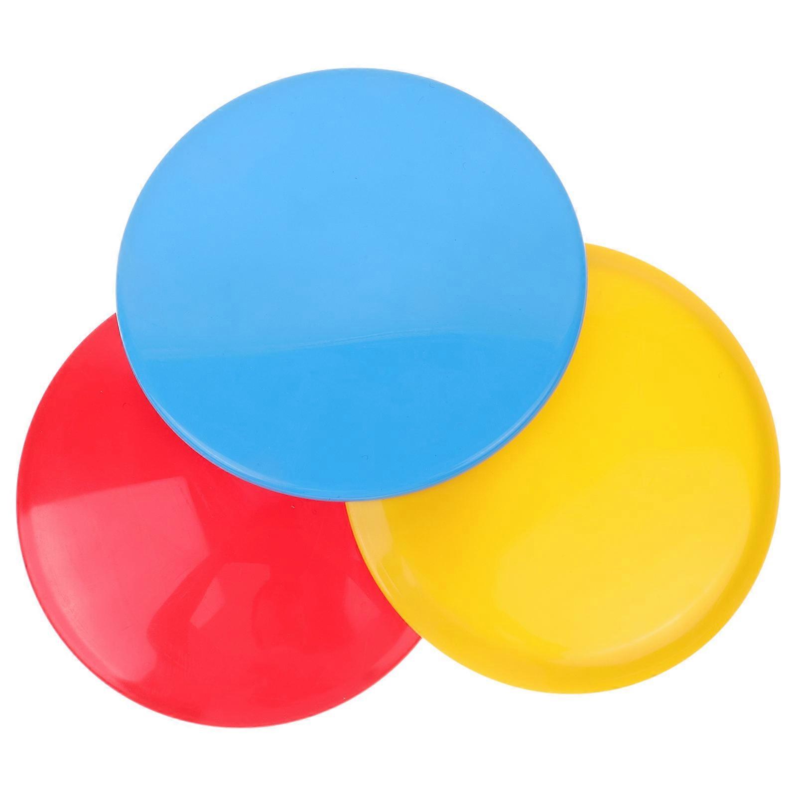 Reusable Throwing Discs Set for Practicing at Home Assorted Color Silicone 3Pcs