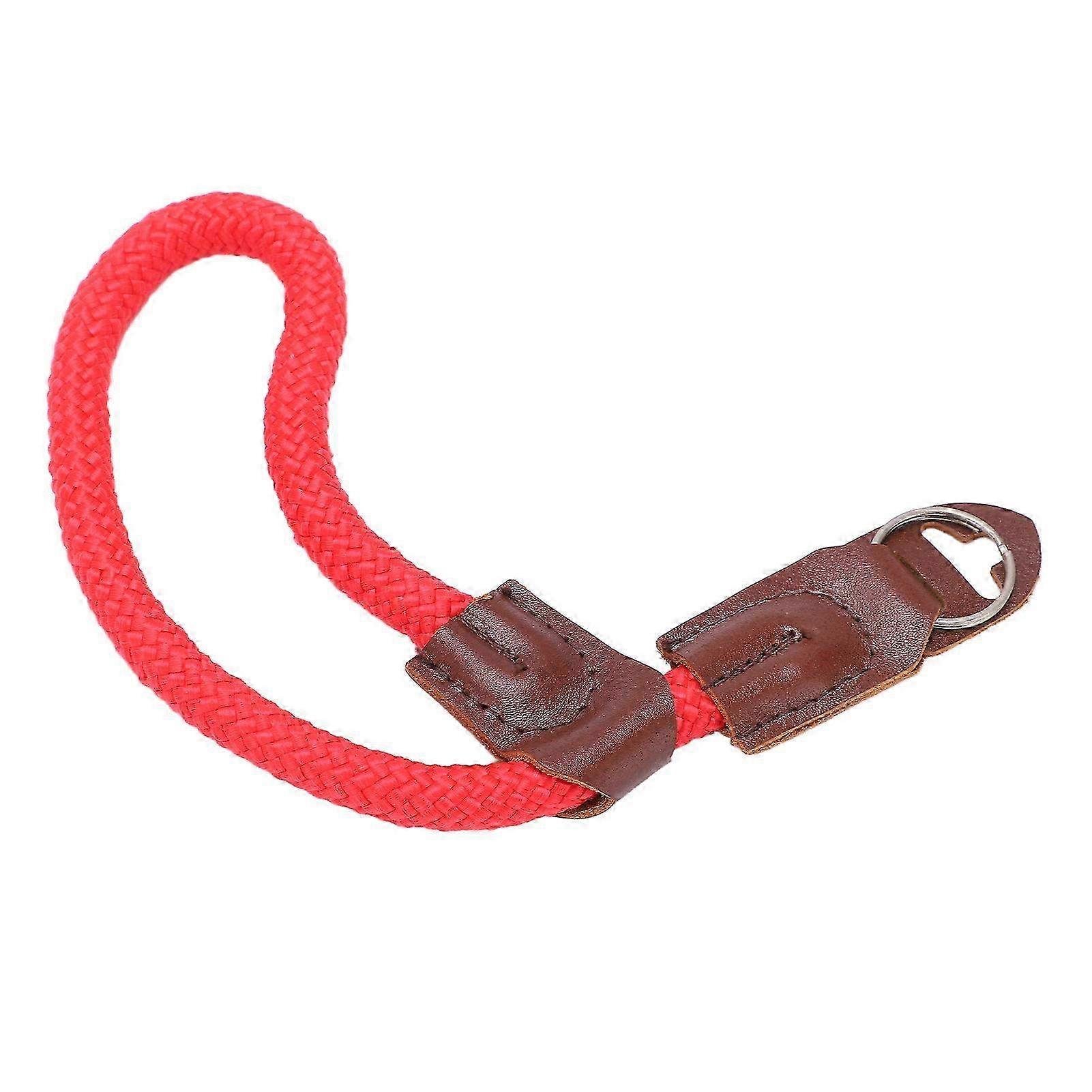 Adjustable Wear-Resistant Camera Wrist Strap for Nikon - Safety Strap in Red for Enhanced Photography Security