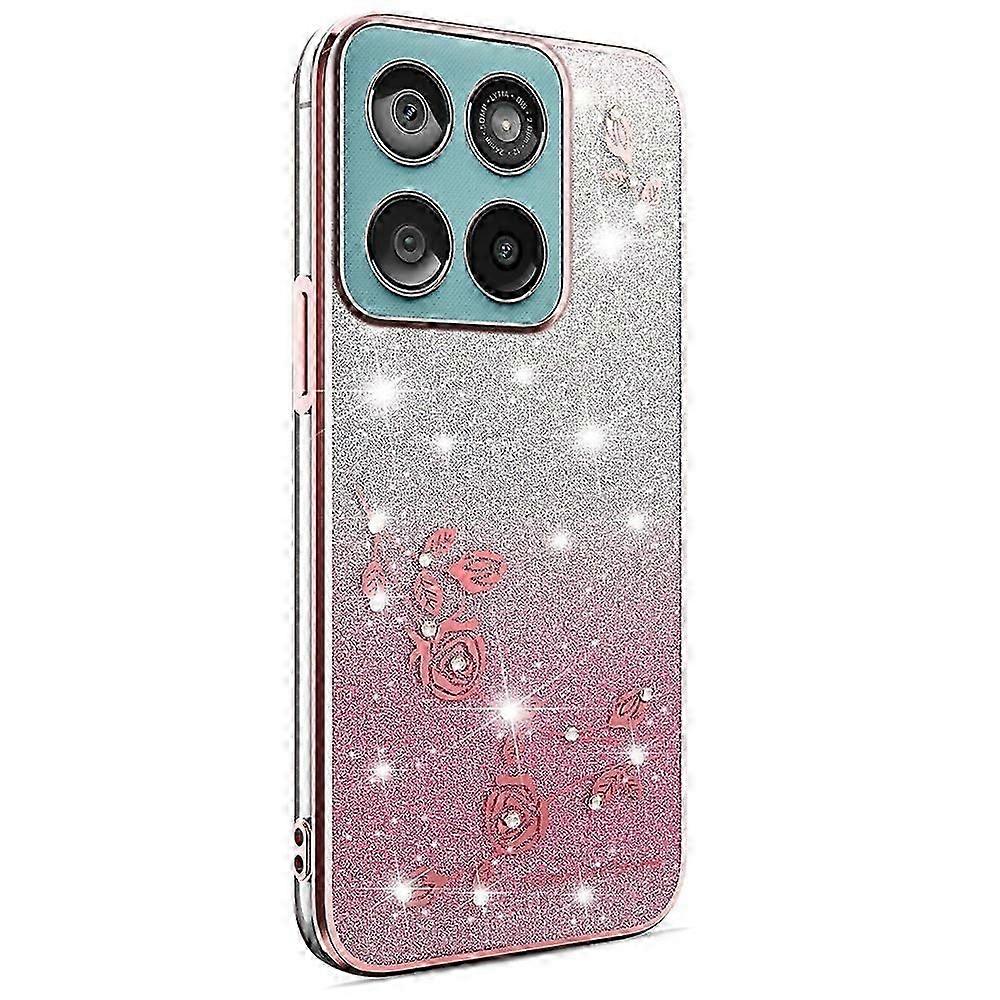 KADEM TPU Case for Motorola Edge 60 5G 60s 5G 60 Fusion 5G Flower Design Gradient Phone Cover