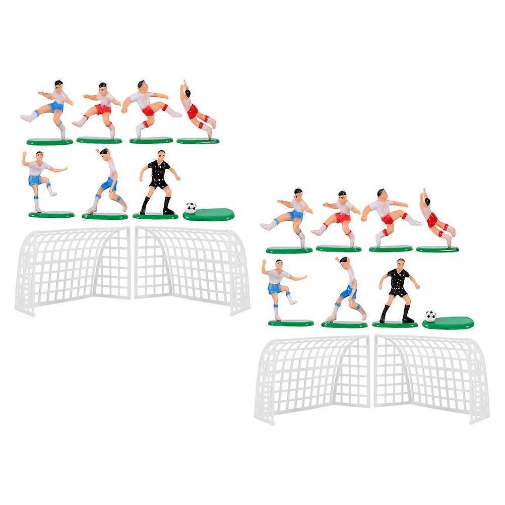 2 مجموعات كرة القدم عيد ميلاد كعكة الزينة كرة القدم تحت عنوان حزب ديكور الحزب