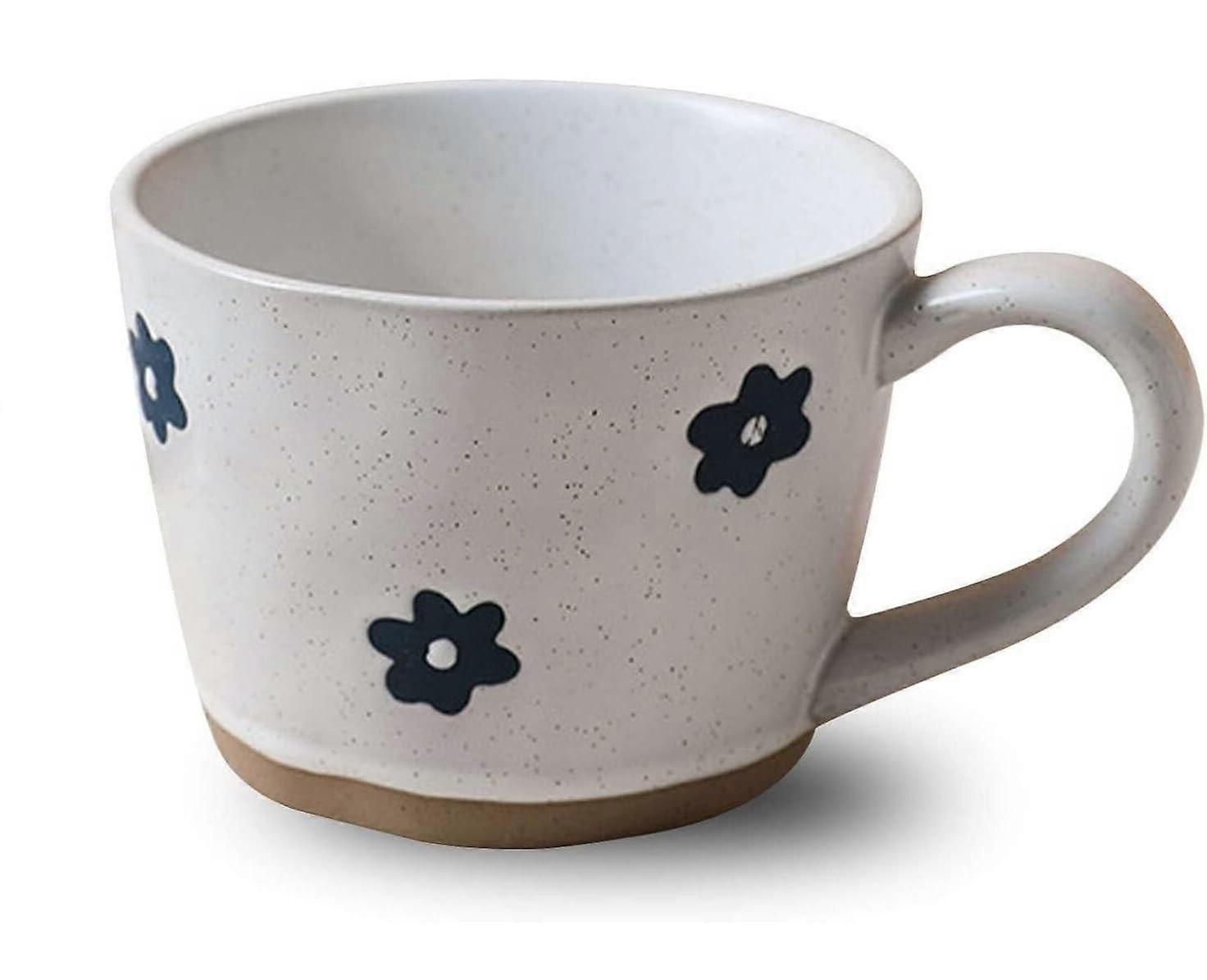 Soup Cup, Breakfast Bowls, Soup Cup Containers, Coffee/Tea Soup Bowls, 13.8 x 7.5 cm, 330ml (Color: FlowerBlue)