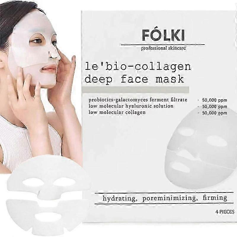 Bio-Collagen Real Deep Anti Wrinkle Lifting Mask,Overnight Hydrating Face Mask for All Skin Types -Pore Minimizing,Elasticity Enhancing,Firming,Moistu