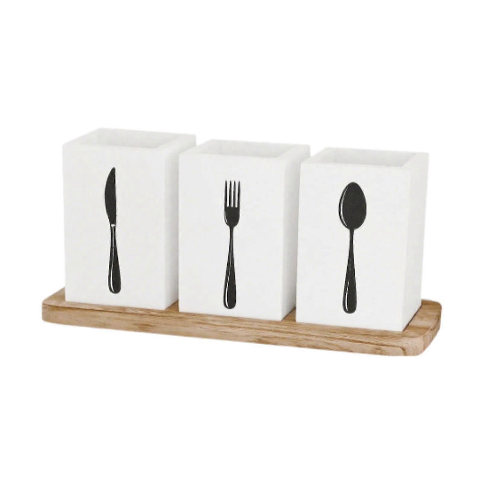 Kitchen Utensils Holder Cutlery Silverware Holder Storage Container Multipurpose