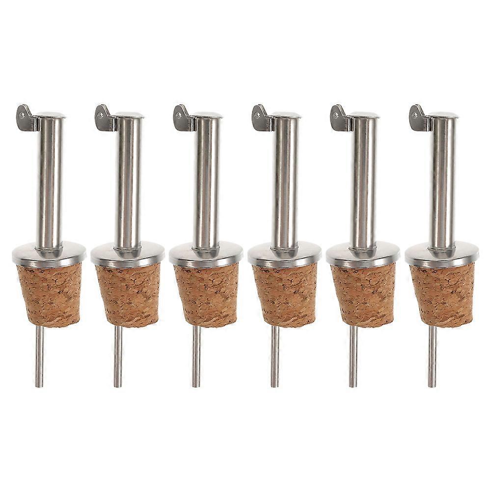 6Pcs Pourers With Sealed Design For Restaurants And Coffee Shops 8.50X2.20X2.20CM Prevent